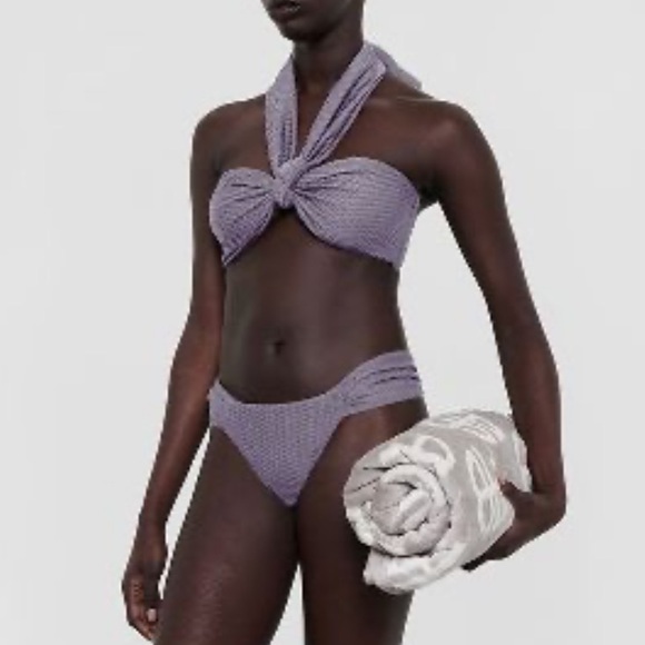 NWT Anine Bing Naya Reeve Violet Bikini Swim Top - Picture 5 of 5